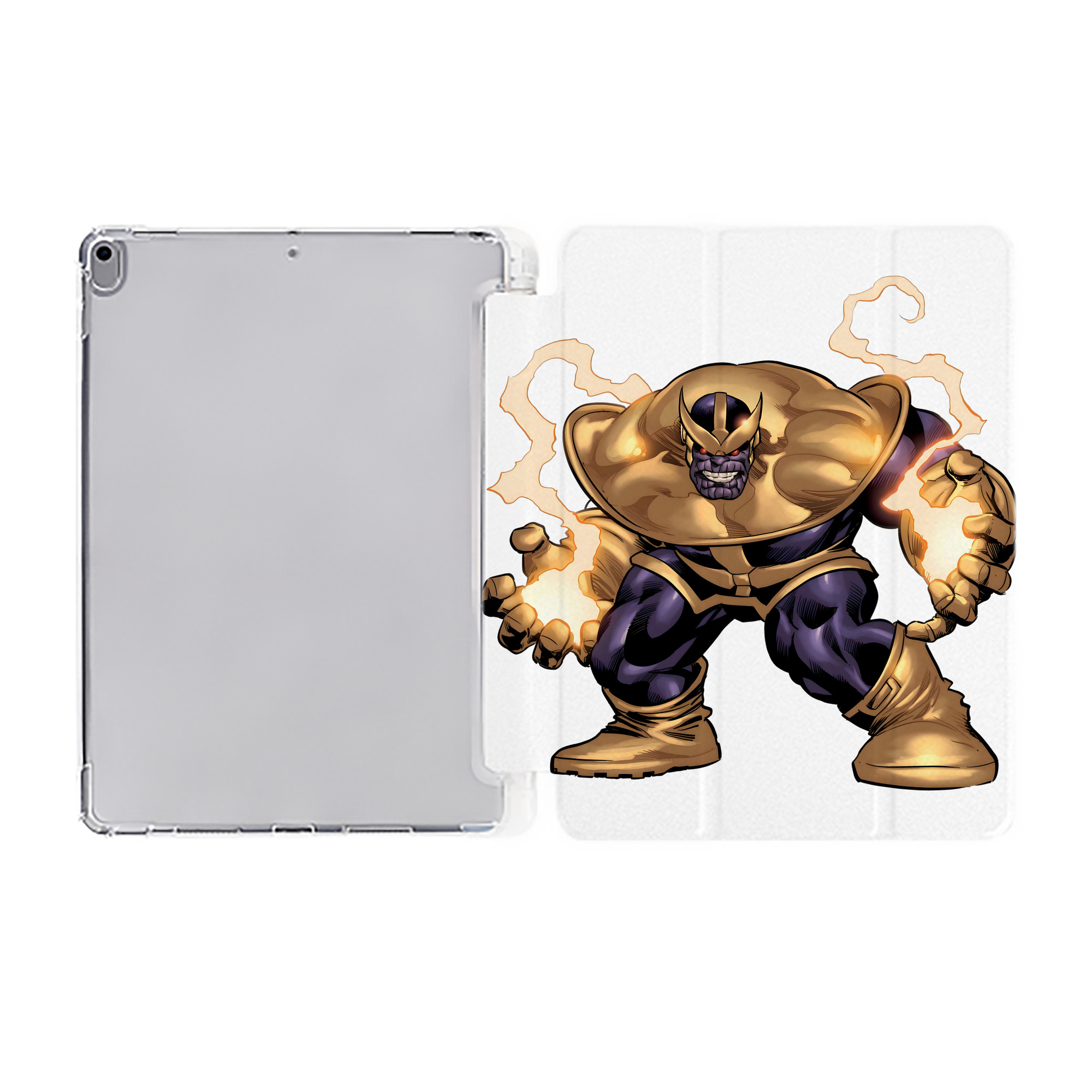 （画像用） アベンジャーズ The Avengers IPad ケース ペン収納付き 三つ折りスタンド PUレザー×シリコン 対応機種9.5/10.5/10.9インチ